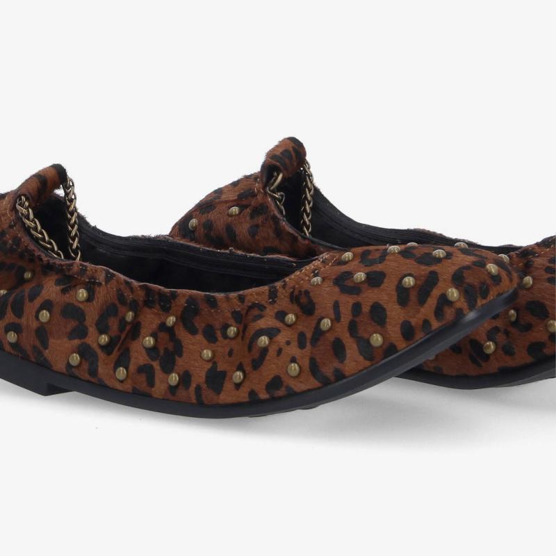 AMELIE BALLERINA W - PONY LEO - BROWN